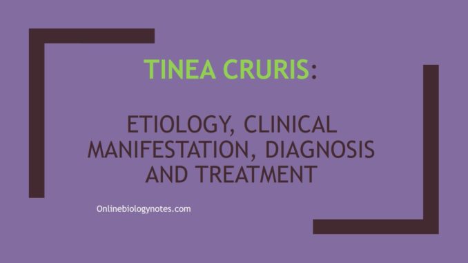 Tinea Cruris Etiology Clinical Manifestation Diagnosis And Treatment