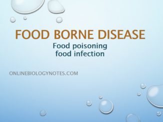 Food borne disease: food poisoning and food infection with example