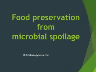 Food preservation from microbial spoilage: Principle and methods