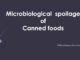Microbiological spoilage of Canned foods
