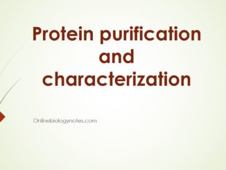 Protein purification and characterization