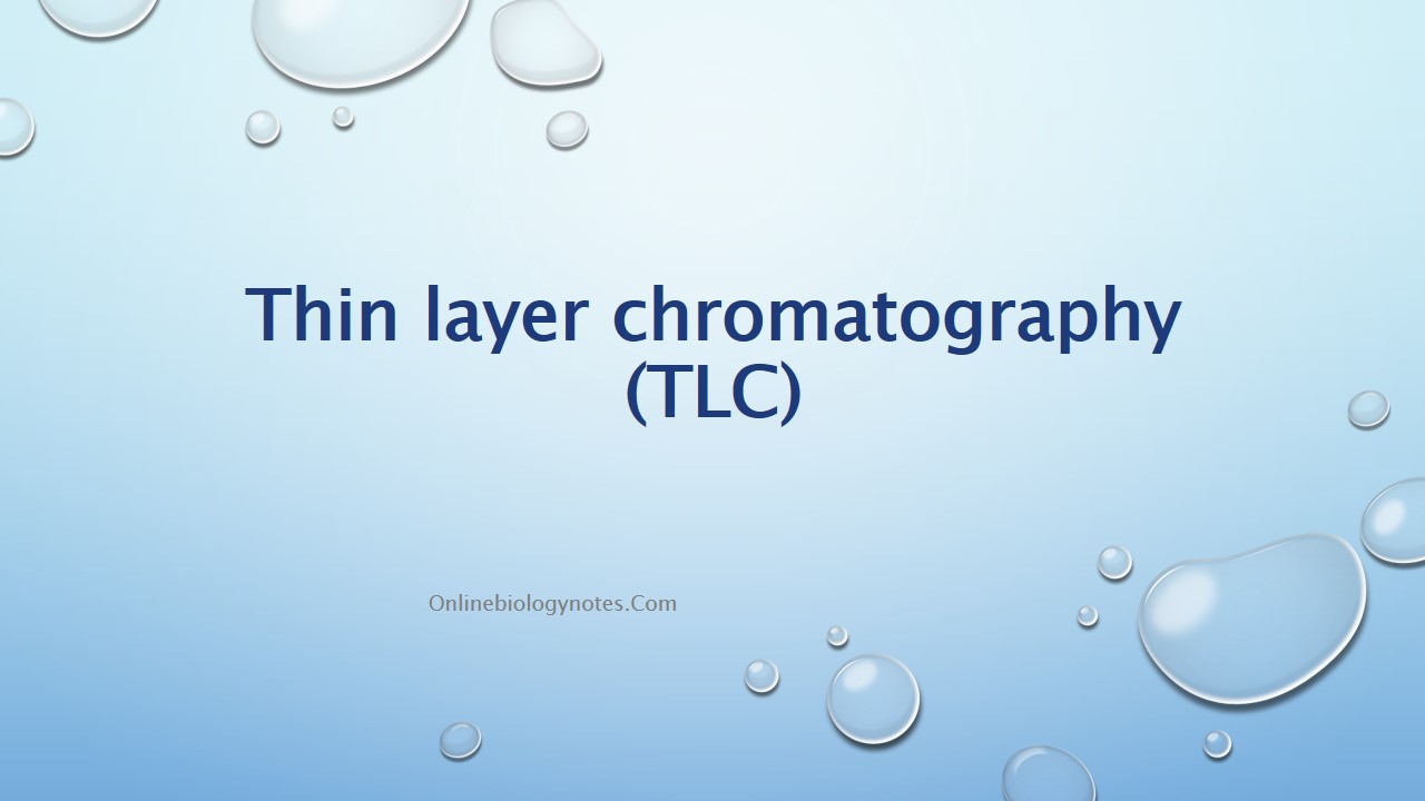 research paper on thin layer chromatography