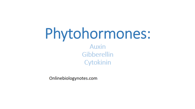 Phytohormones: Types and physiological effects in plant growth and development