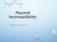 Plasmid incompatibility