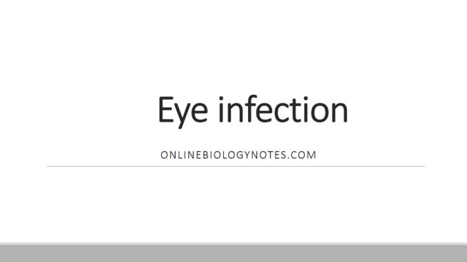 Eye infection: types, causative agents, clinical symptoms and diagnosis